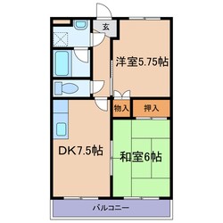 リーベン上成の物件間取画像